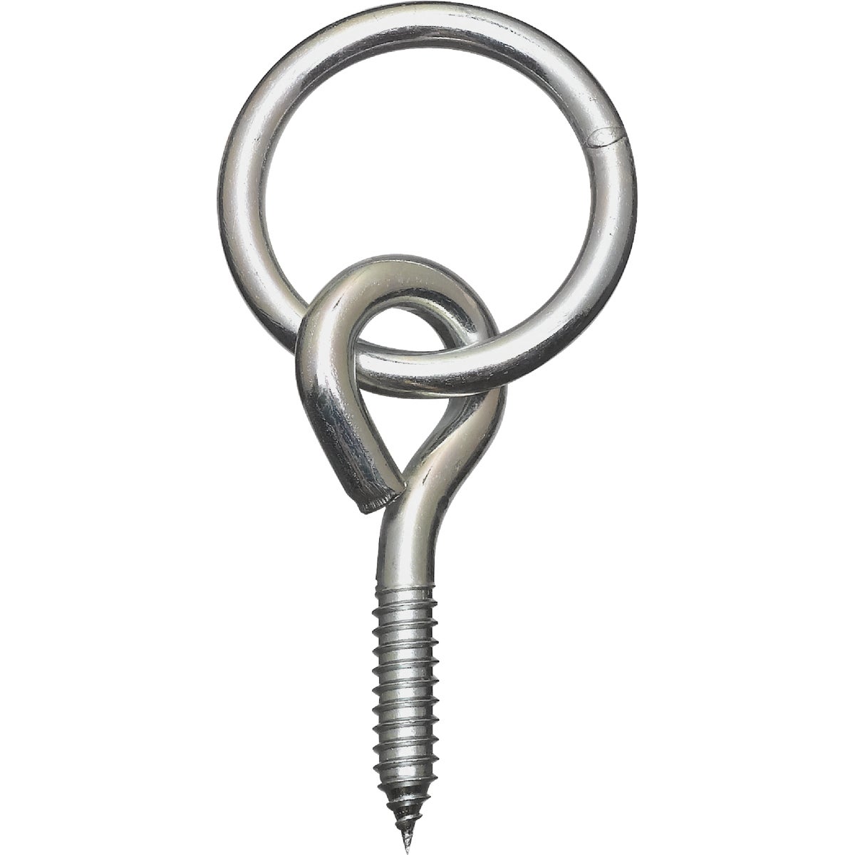 National Hardware 2 In. Dia. x 3/8 Thick Zinc-Plated Steel Hitch Ring with Screw Eye