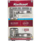 Kwikset Signature Series Satin Nickel Tustin Privacy Door Lever Image 4