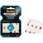 Scotch Mount 1 In. x 3 In. Clear Double-Sided Mounting Strips (8-Count) Image 1