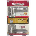 Kwikset Signature Series Satin Nickel Tustin Entry Door Lever with Smartkey Image 5