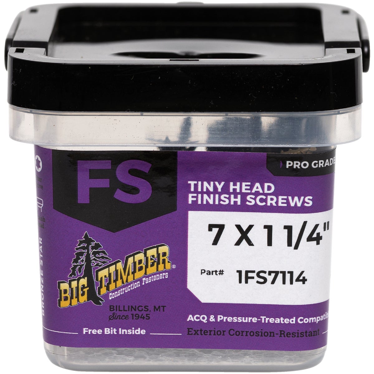 Big Timber #7 x 1-1/4 In. Star Drive Bronze Finish Screw (1 Lb.) Image 1