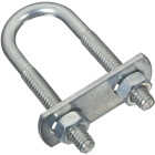 National Hardware 1/4 In. x 3/4 In. x 2-1/2 In. Zinc Round U Bolt Image 1
