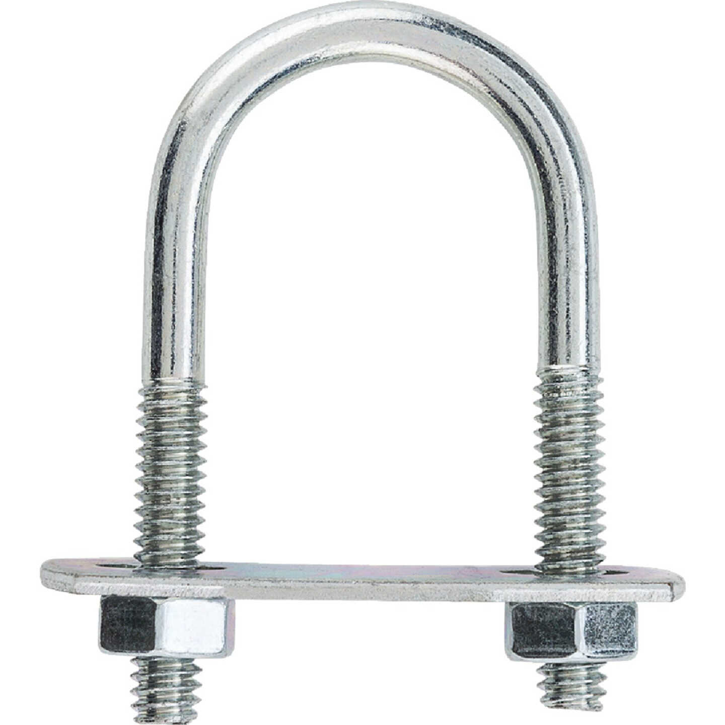 National Hardware 1/4 In. x 1-1/8 In. x 2-1/4 In. Zinc Round U Bolt Image 2