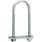 National Hardware 1/4 In. x 1-1/8 In. x 3-1/2 In. Zinc Round U Bolt Image 2