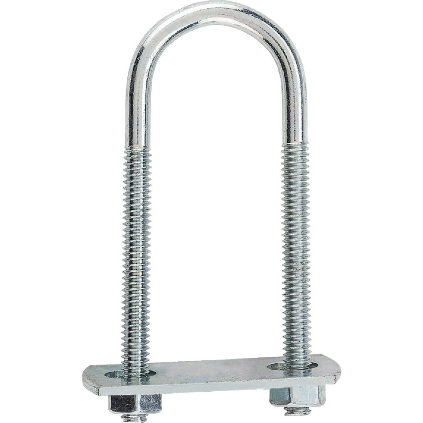 National Hardware 1/4 In. x 1-1/8 In. x 3-1/2 In. Zinc Round U Bolt Image 2