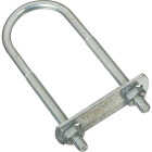 National Hardware 1/4 In. x 1-3/8 In. x 4 In. Zinc Round U Bolt Image 1