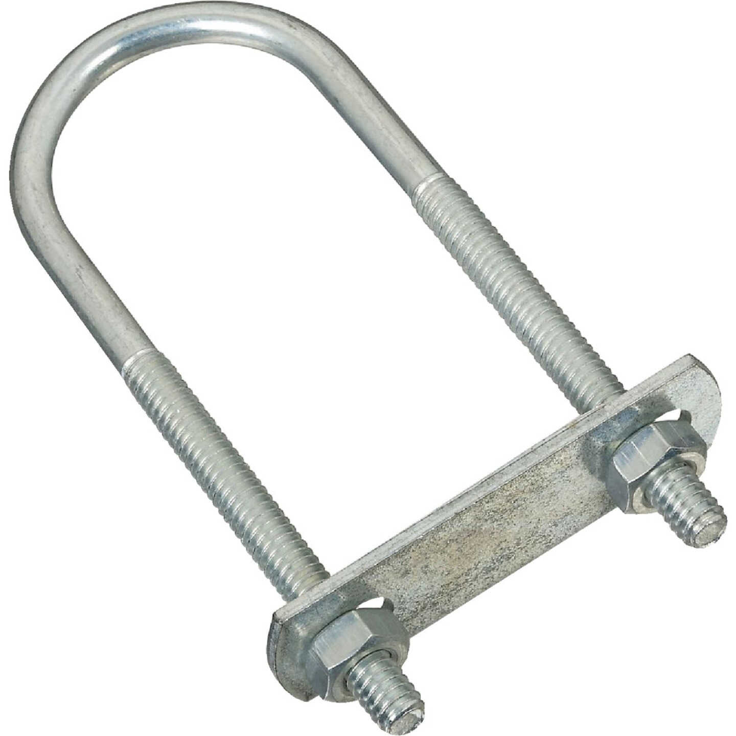 National Hardware 1/4 In. x 1-3/8 In. x 4 In. Zinc Round U Bolt Image 1