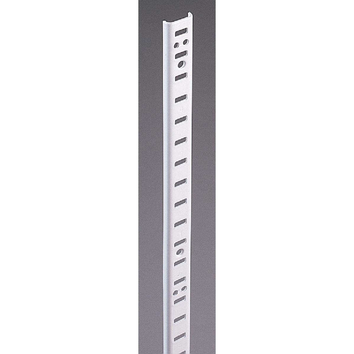 Knape & Vogt 255 Series 48 In. Zinc-Plated Steel Mortise-Mount Pilaster Shelf Standard Image 1
