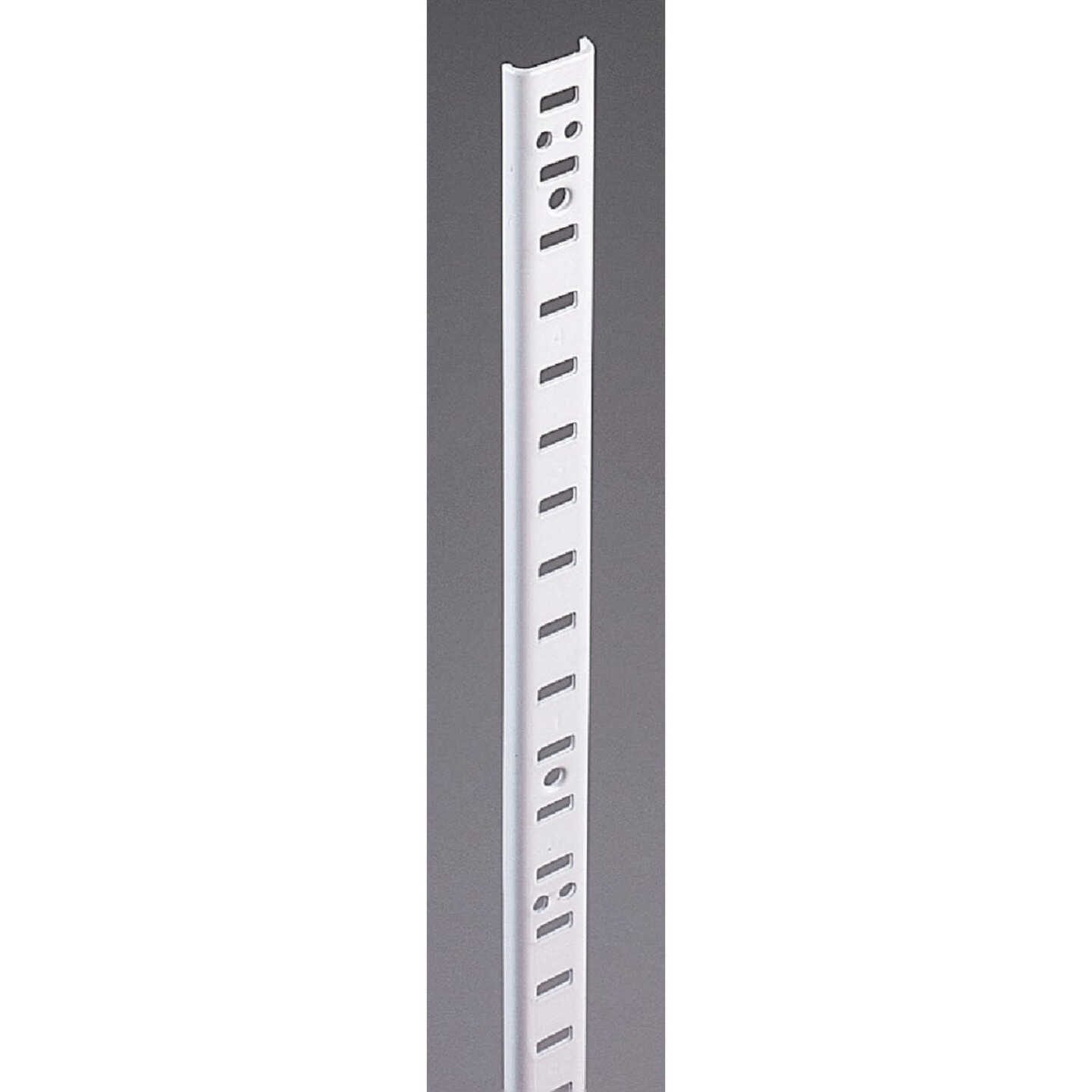 Knape & Vogt 255 Series 60 In. Zinc-Plated Steel Mortise-Mount Pilaster Shelf Standard Image 1