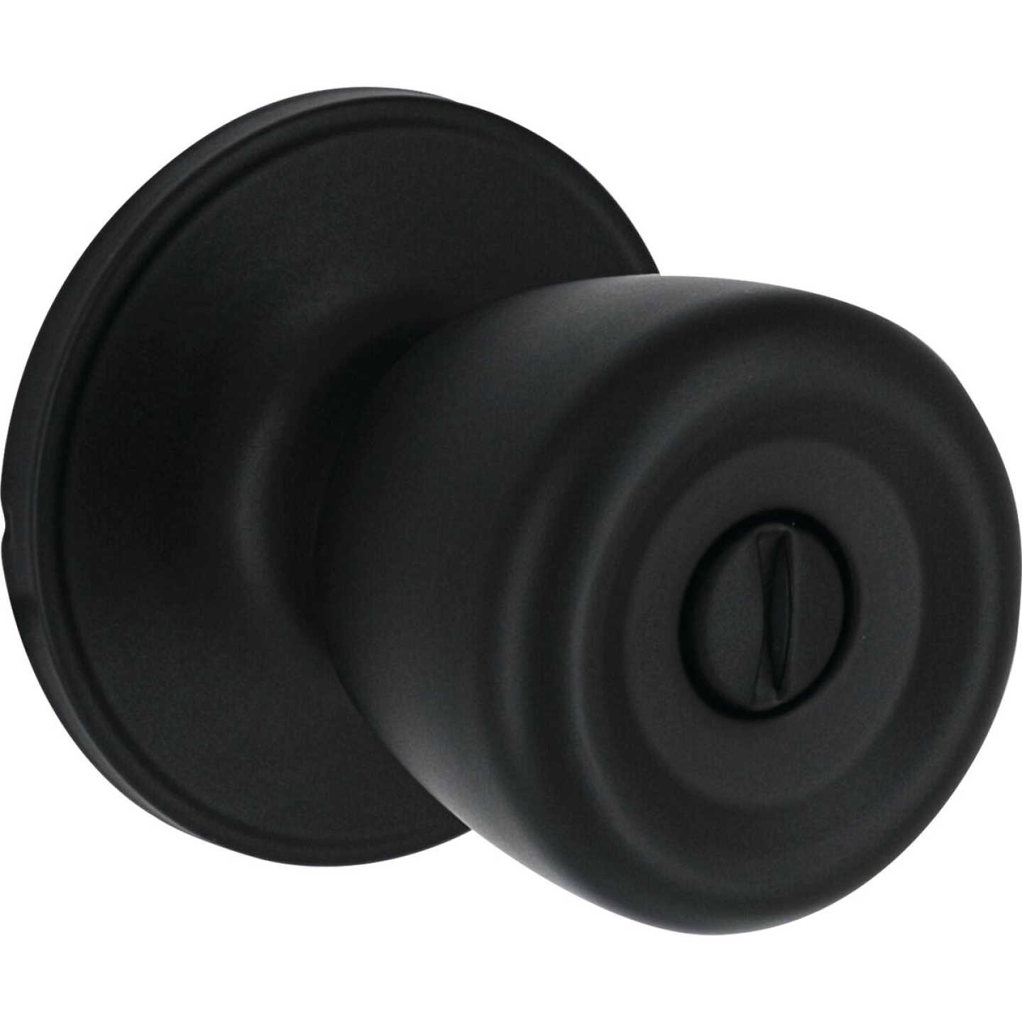 Steel Pro Matte Black Tulip Privacy Knob Image 1