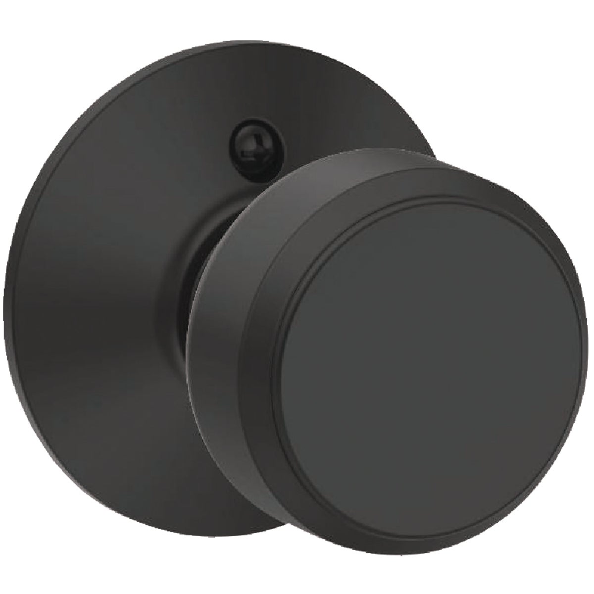 Schlage Bowery Knob Matte Black Non-Turning Lock 