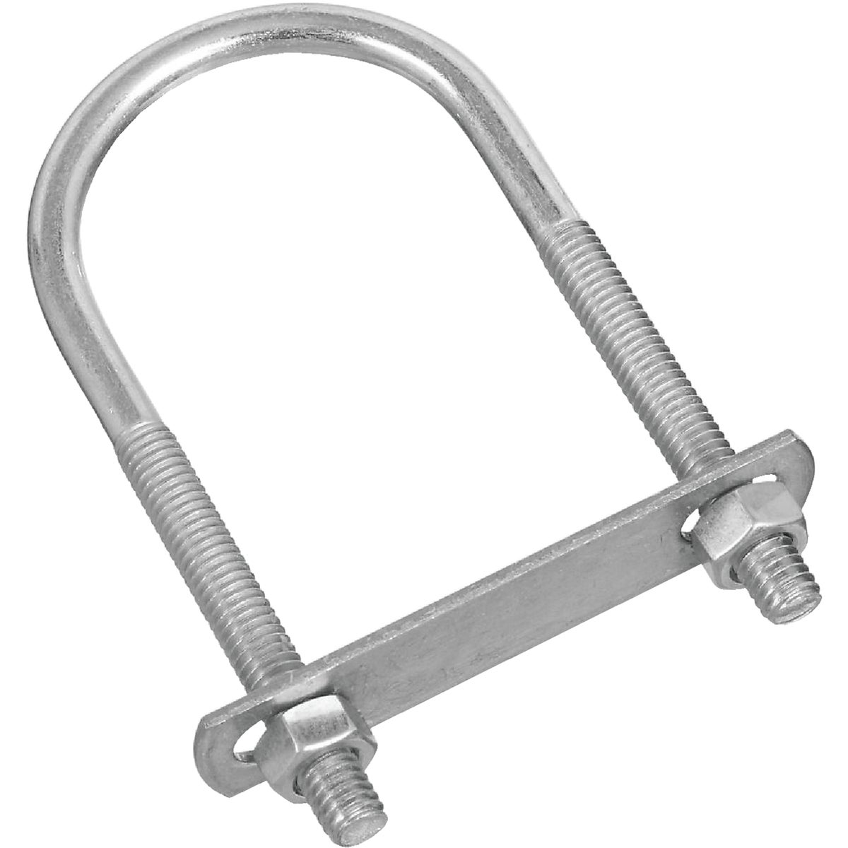 National Hardware 5/16 In. x 2 In. x 4-1/2 In. Zinc Round U Bolt Image 1