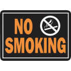 Hy-Ko 10x14 Day-Glo Aluminum Sign, No Smoking Image 1