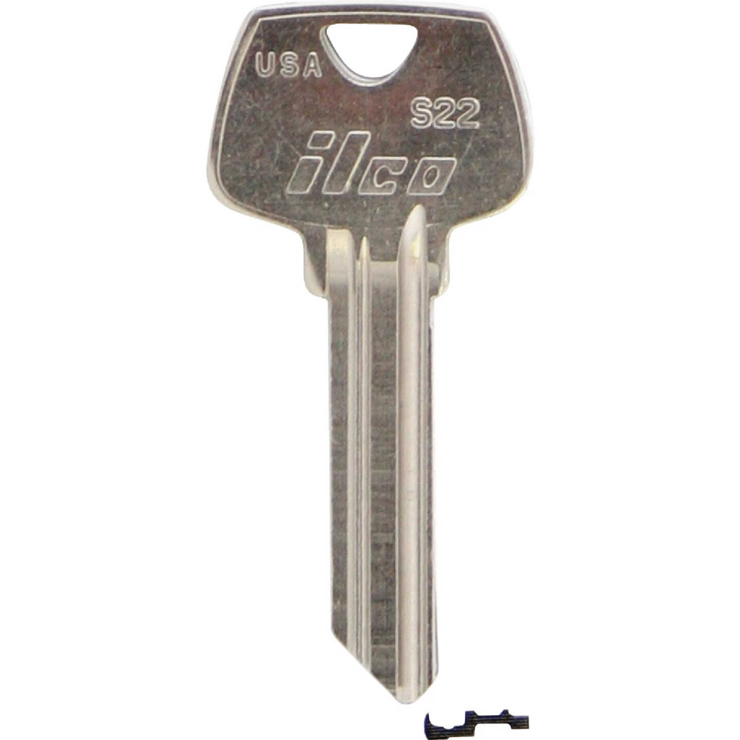 ILCO Sargent Nickel Plated House Key, S22 (10-Pack) Image 1
