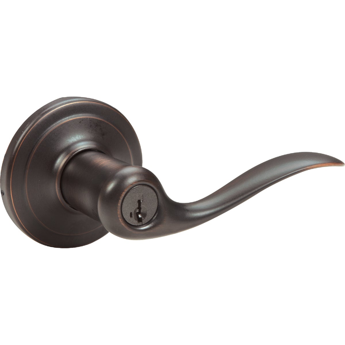 Kwikset Signature Series Venetian Bronze Tustin Entry Door Lever with Smartkey Image 5