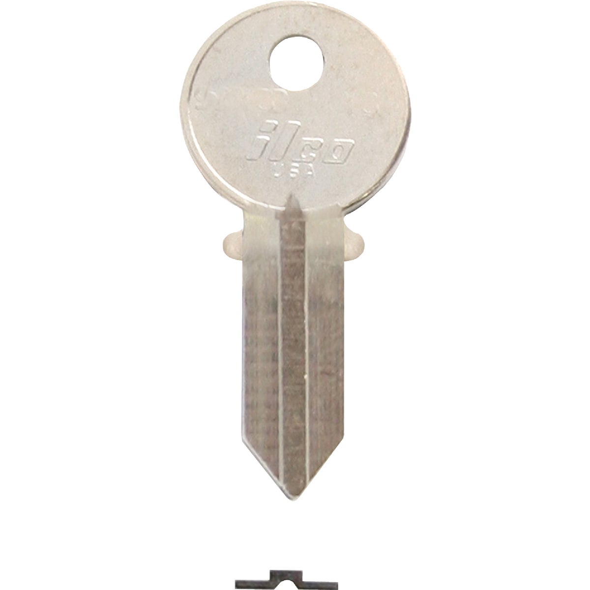 ILCO American Nickel Plated House Key, AM1 / 1041C (10-Pack)