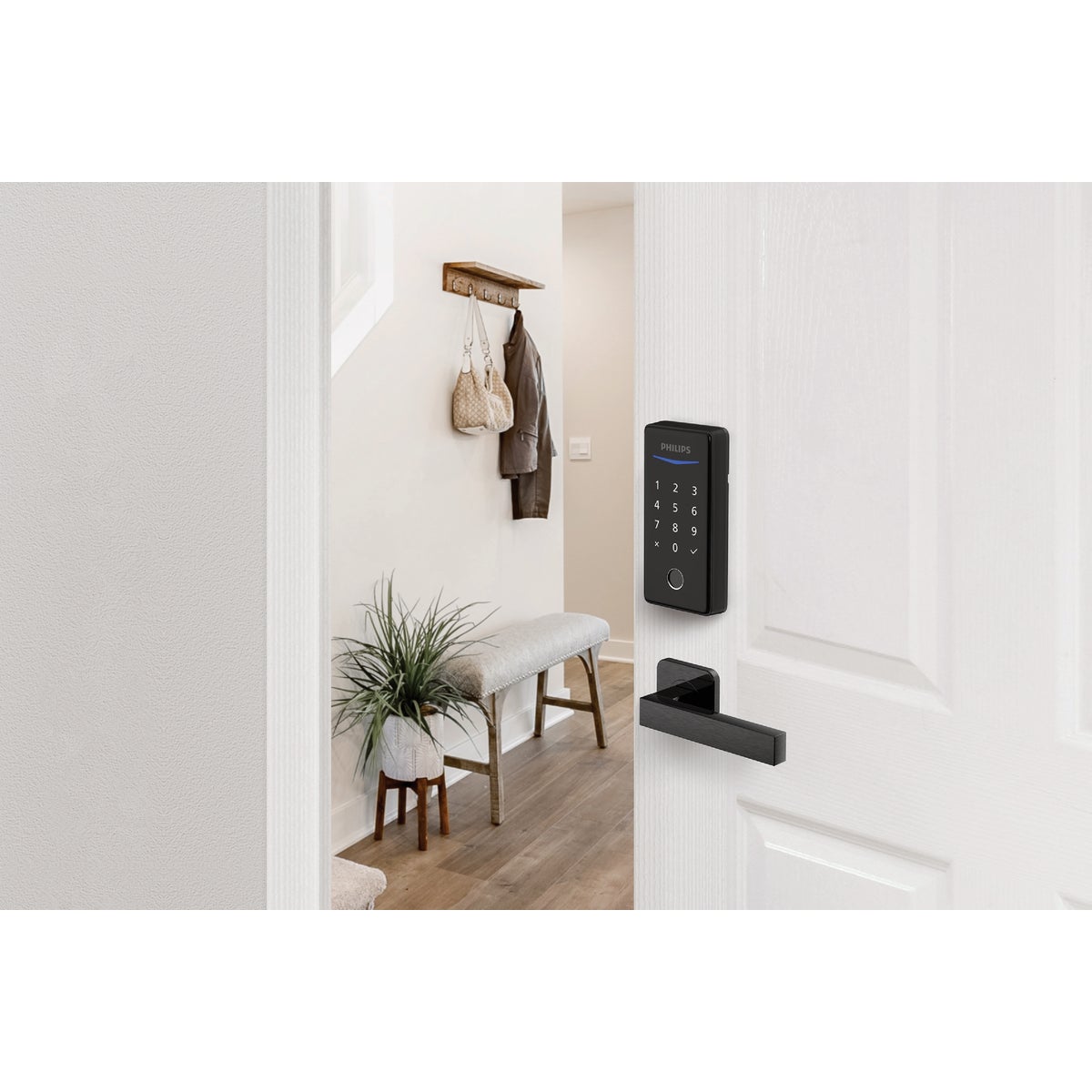 Philips Keyless Smart Lock Electronic Deadbolt, Matte Black Image 2