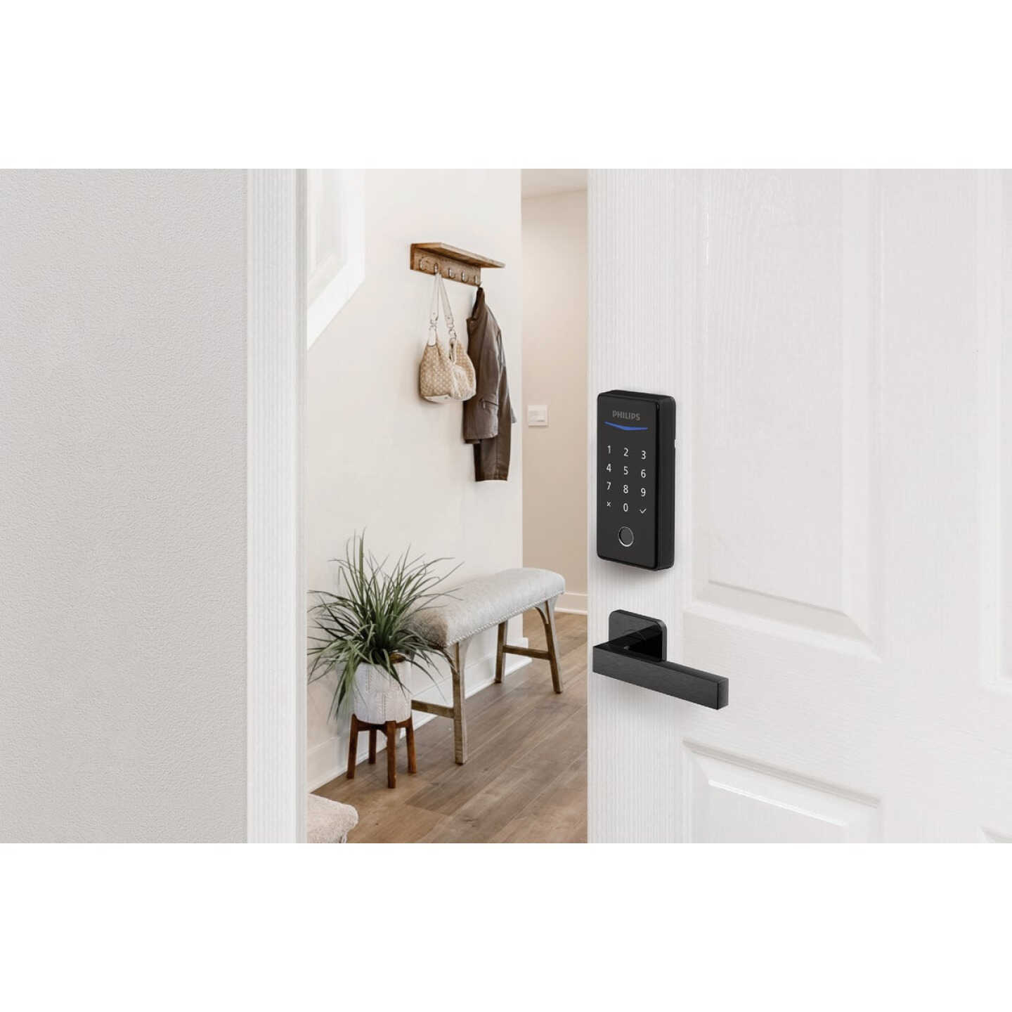 Philips Keyless Smart Lock Electronic Deadbolt, Matte Black Image 2