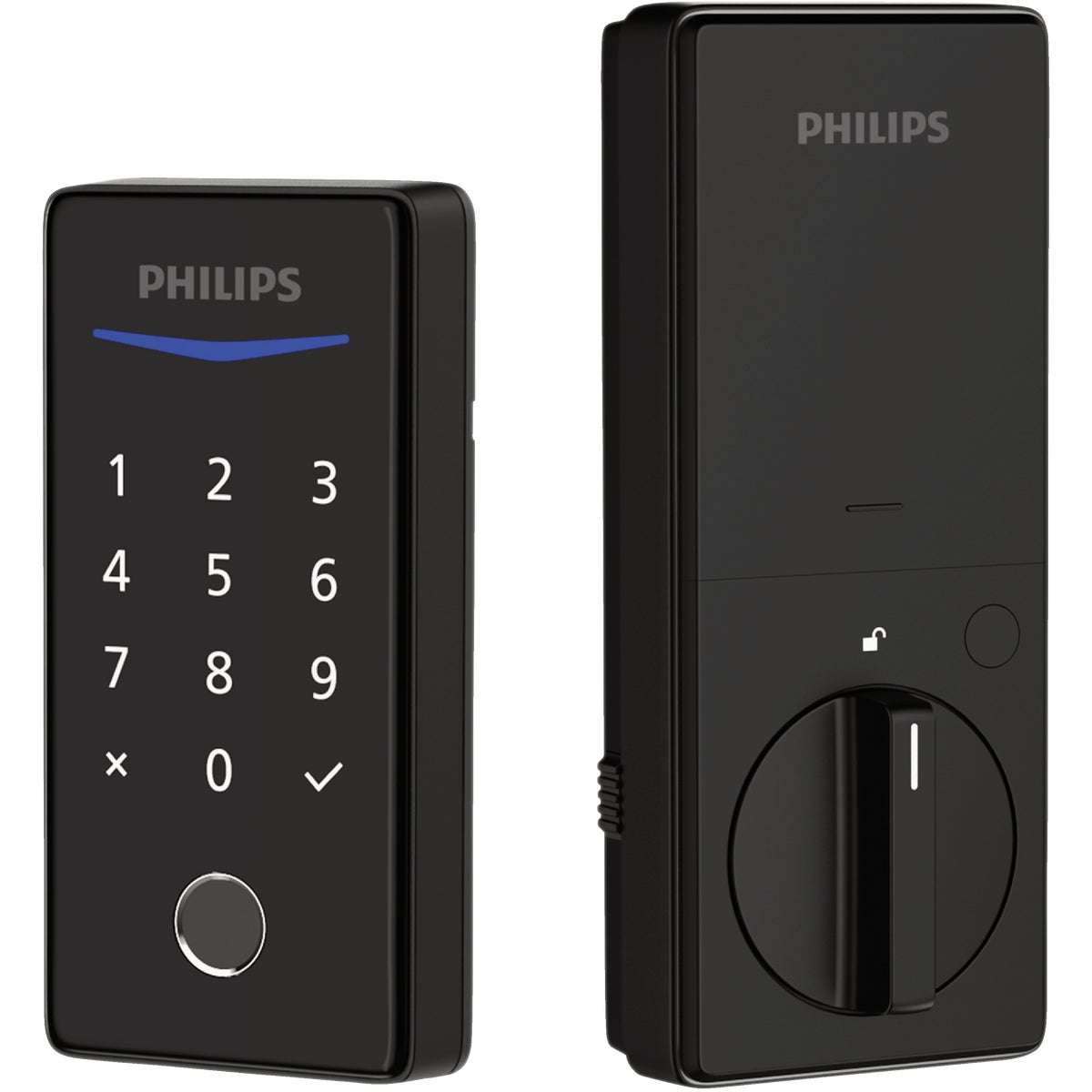 Philips Keyless Smart Lock Electronic Deadbolt, Matte Black Image 3