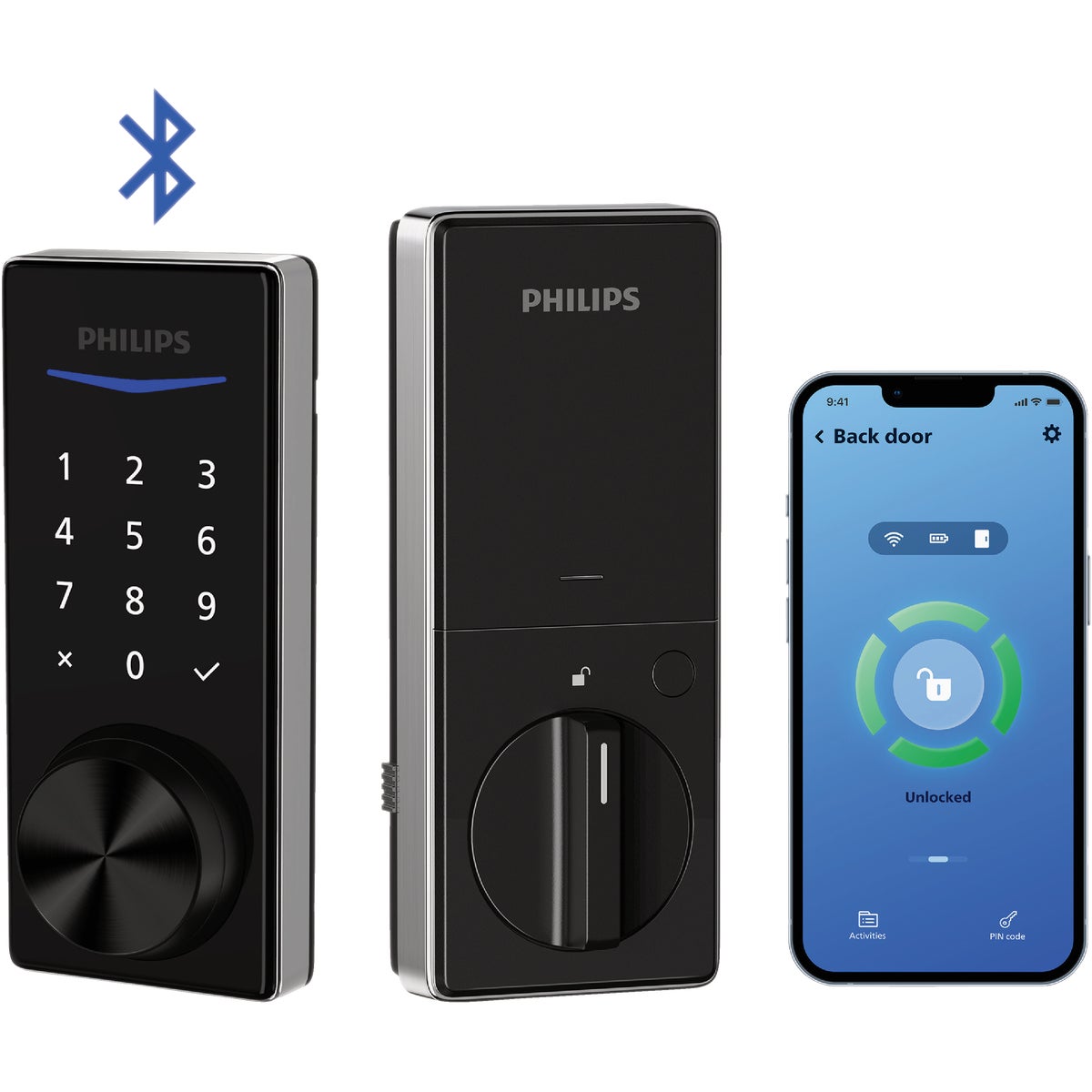 Philips Bluetooth Touchscreen Electronic Deadbolt, Satin Nickel Image 4