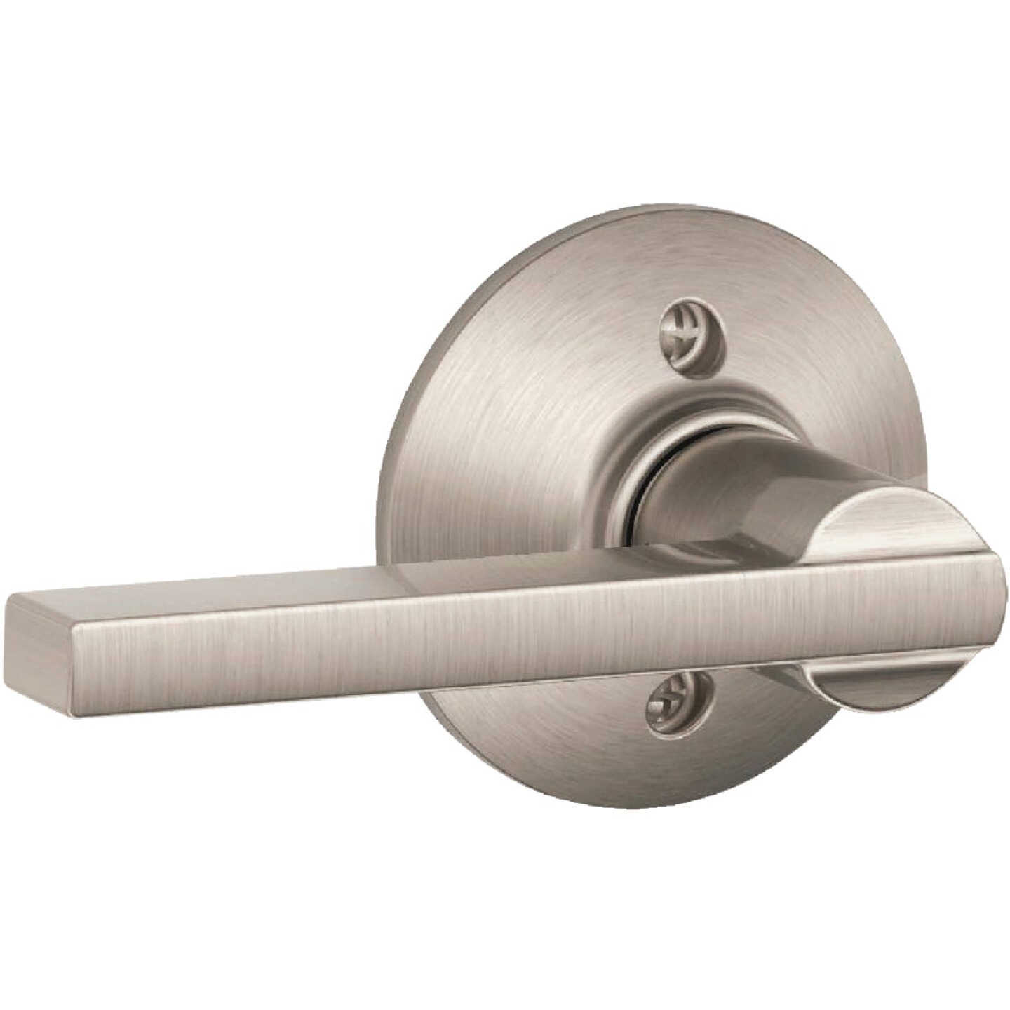 Schlage Latitude Lever Satin Nickel Non-Turning Lock Image 1