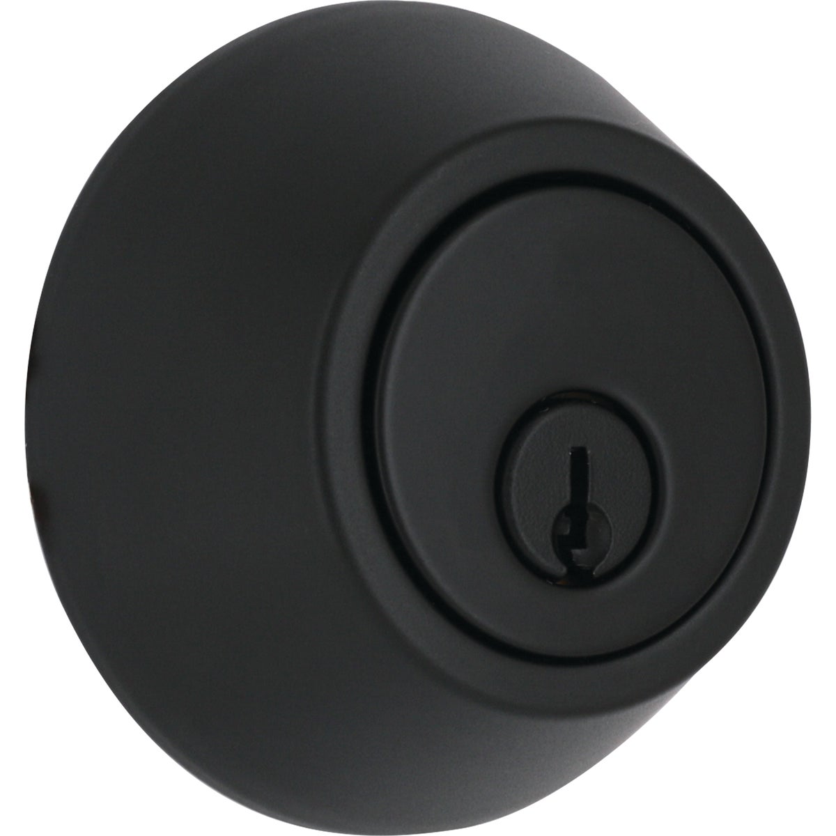 Steel Pro Matte Black Single Cylinder Deadbolt Image 1