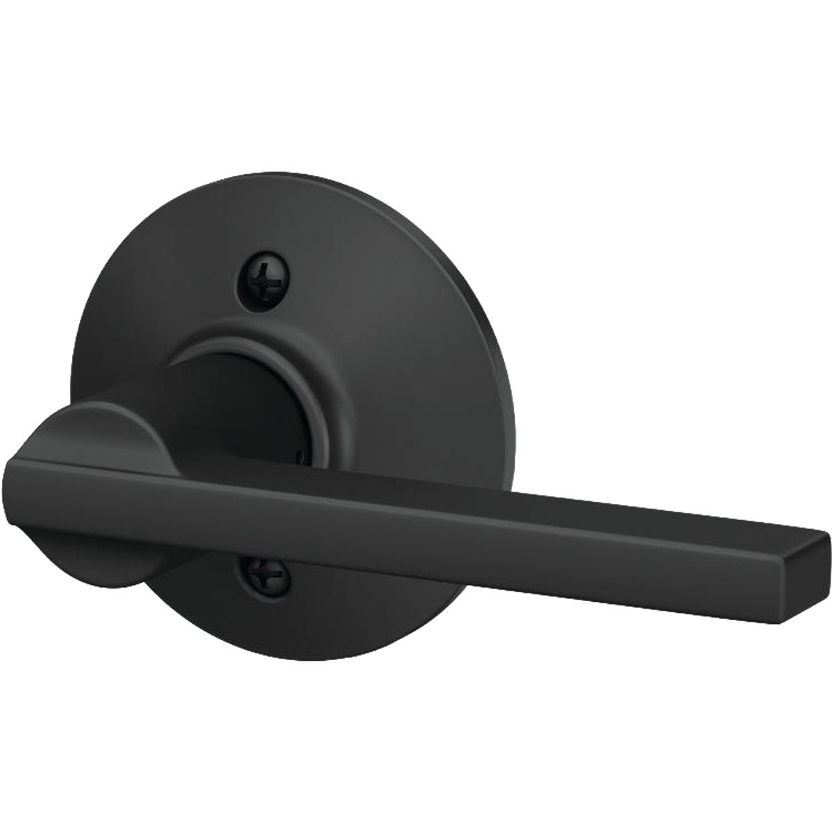 Schlage Latitude Lever Matte Black Non-Turning Lock  Image 2