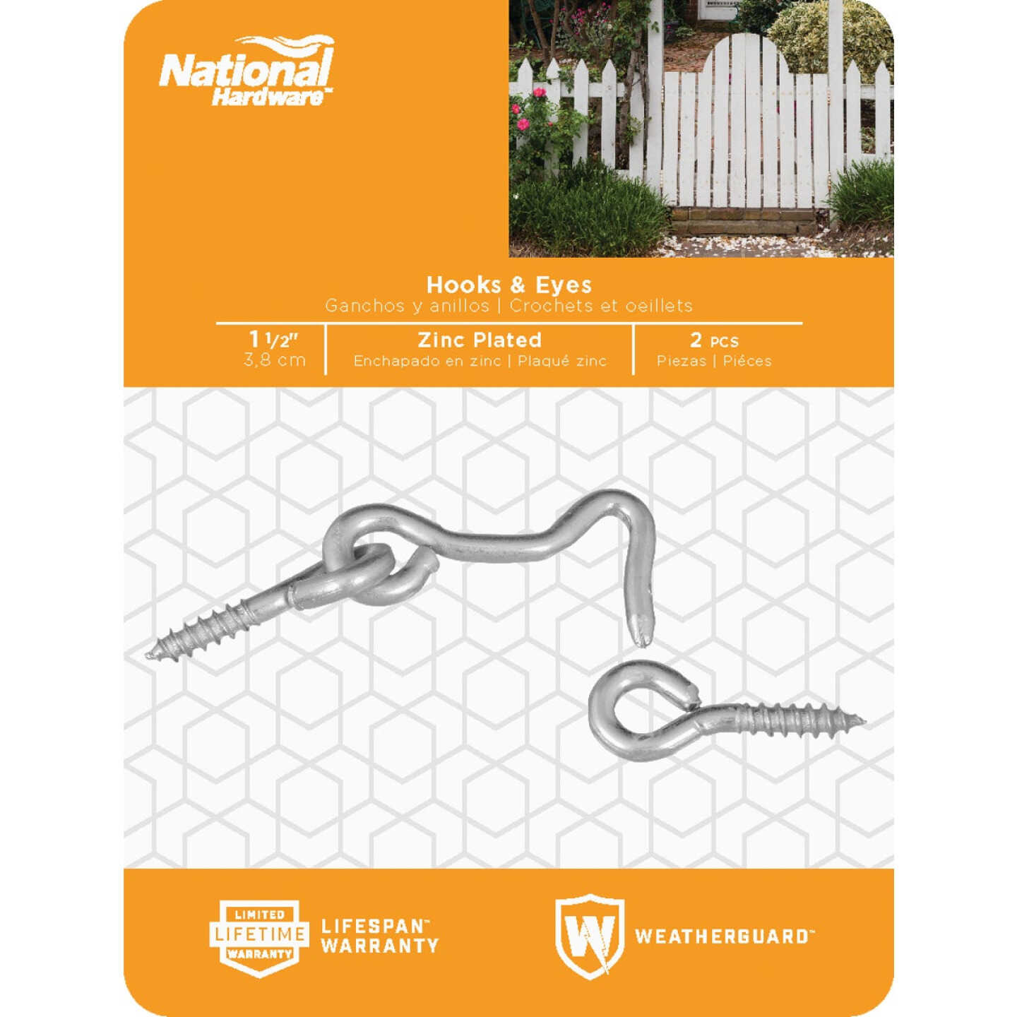 National Hardware 1-1/2 In. Steel Hook & Eye Bolt (2 Ct.) Image 2