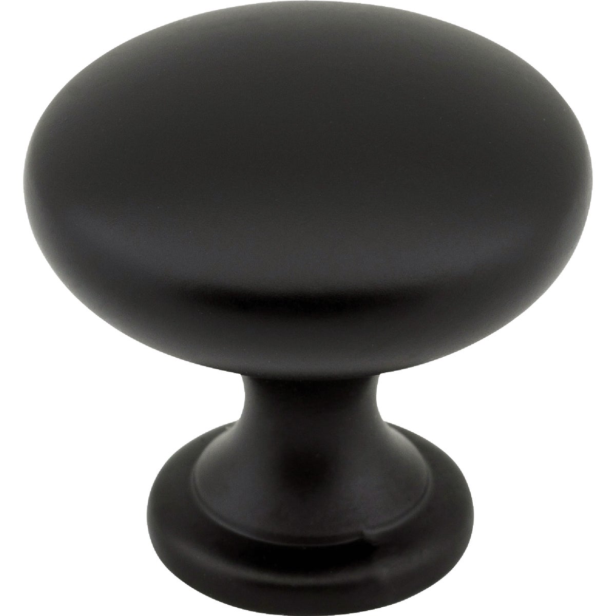 Elements Madison 1-3/16 In. Diameter Matte Black Mushroom Knob