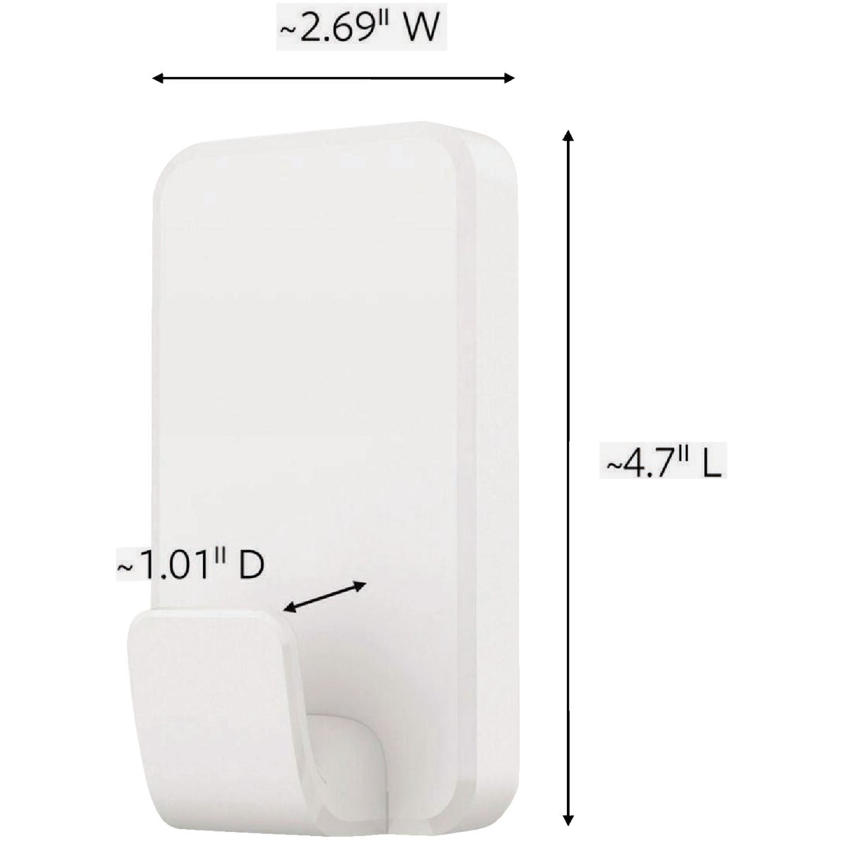 Command Extra Large 15 Lb. Adhesive Hook, White, 2 Hooks, 8 Strips Image 8