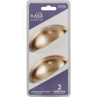 KasaWare 3-11/16 In. Overall Length Satin Bronze Cup Pull (2-Pack) Image 2