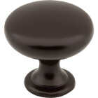 Elements Madison 1-3/16 In. Diameter Oil Rubbed Bronze Mushroom Knob Image 1