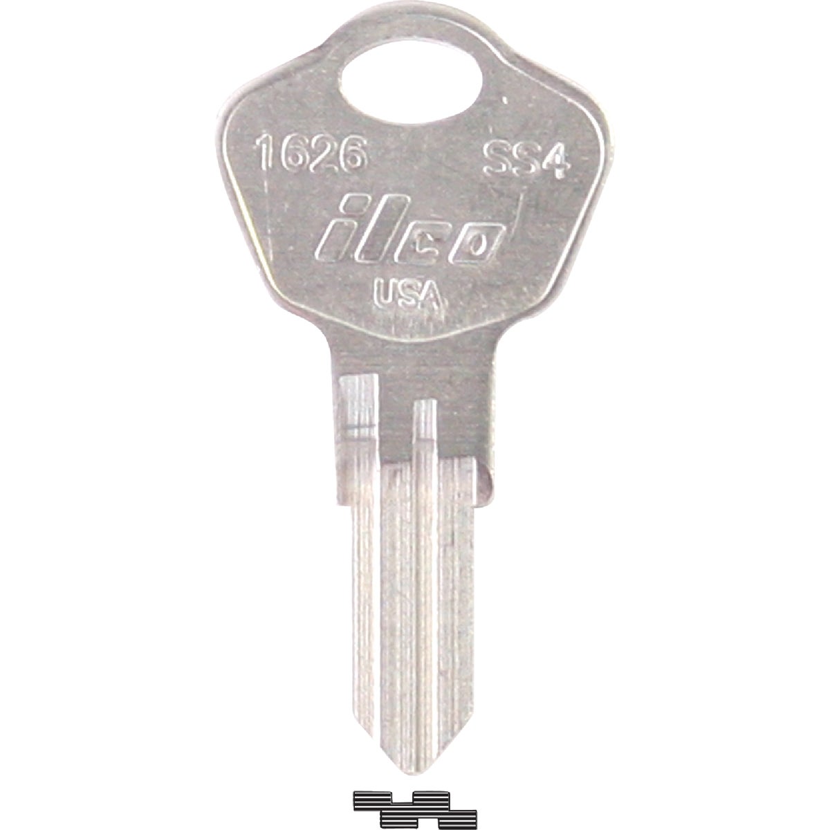 ILCO Sentry Nickel Plated Safe Key SS4 (10-Pack)