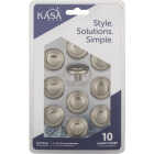 KasaWare 1-1/4 In. Dia. Satin Nickel Cabinet Knob (10-Pack) Image 2