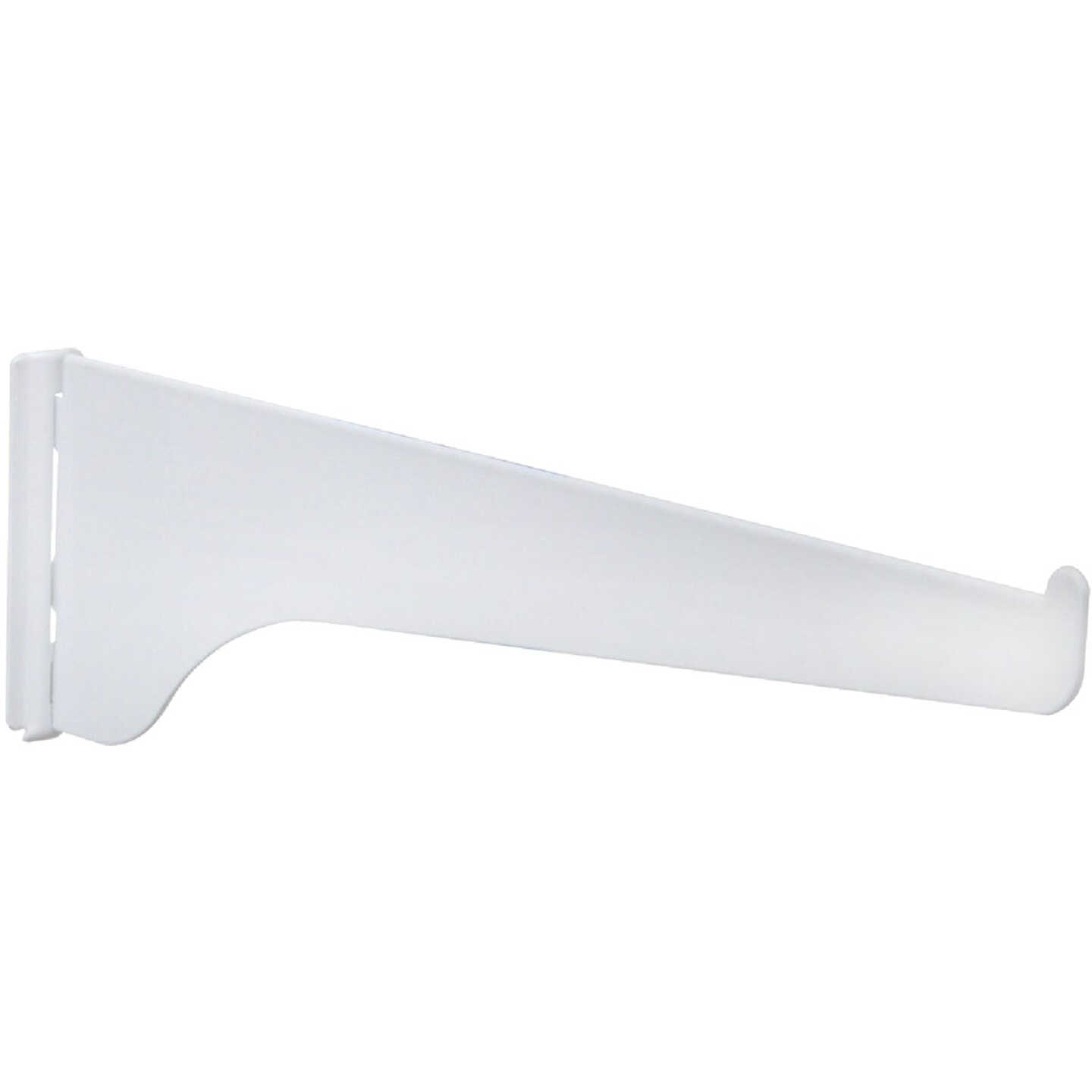 Knape & Vogt 180 Series 6 In. White Steel Regular-Duty Single-Slot Shelf Bracket Image 1