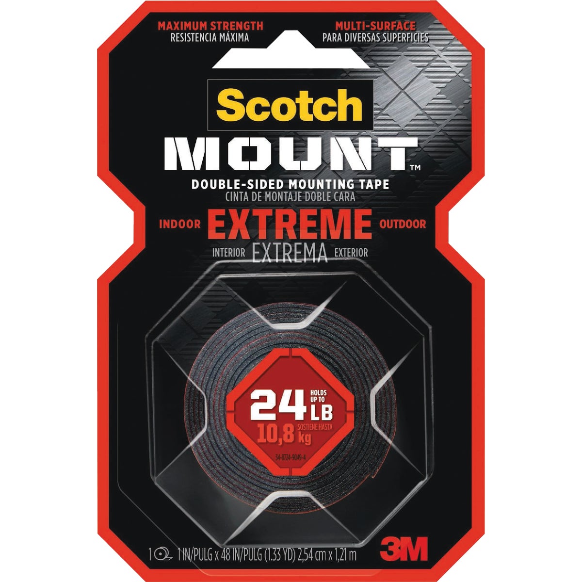 ScotchMount 1 In. x 48 In. Extreme Double-Sided Mounting Tape Image 7