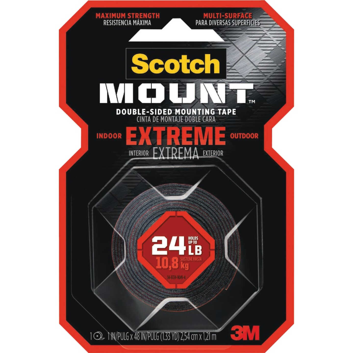 ScotchMount 1 In. x 48 In. Extreme Double-Sided Mounting Tape Image 7