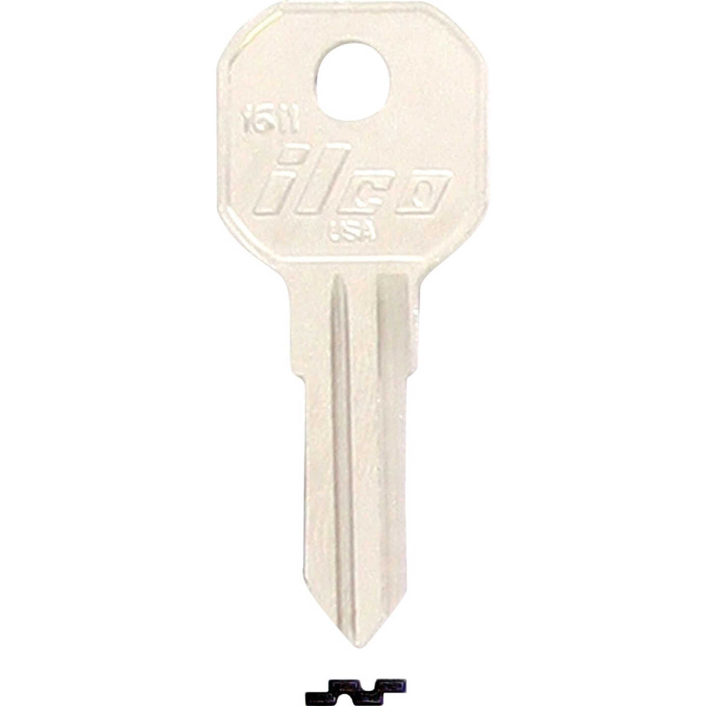 ILCO Nickel Plated Gas Cap Key, 1611 (10-Pack) Image 1