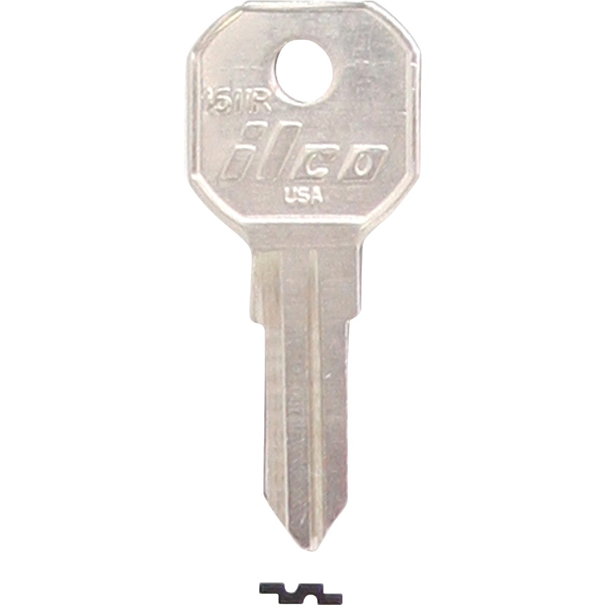 ILCO Nickel Plated Gas Cap Key, 1611R (10-Pack)