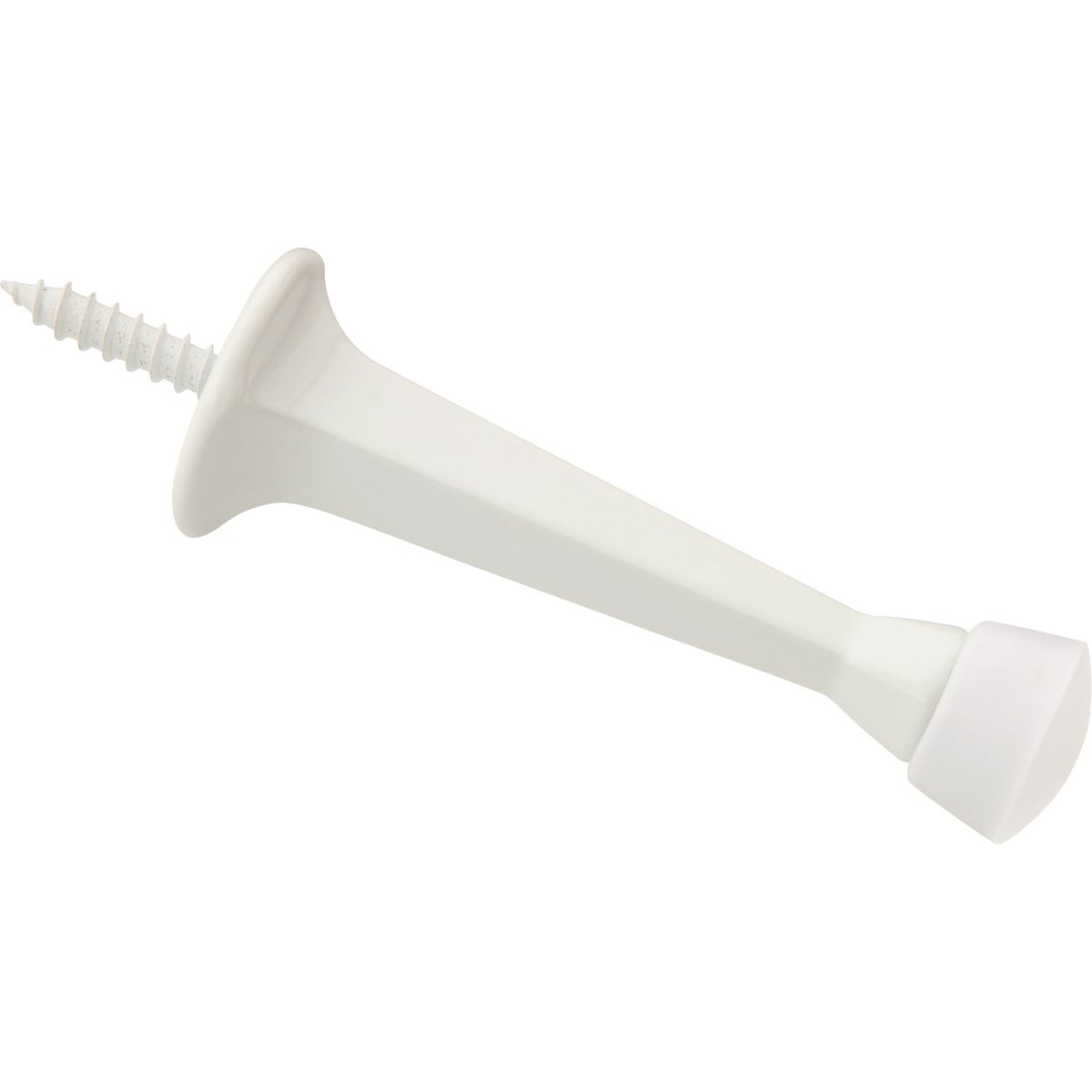 National Hardware 3 In. White Rigid Square Door Stop (5-Pack) Image 1