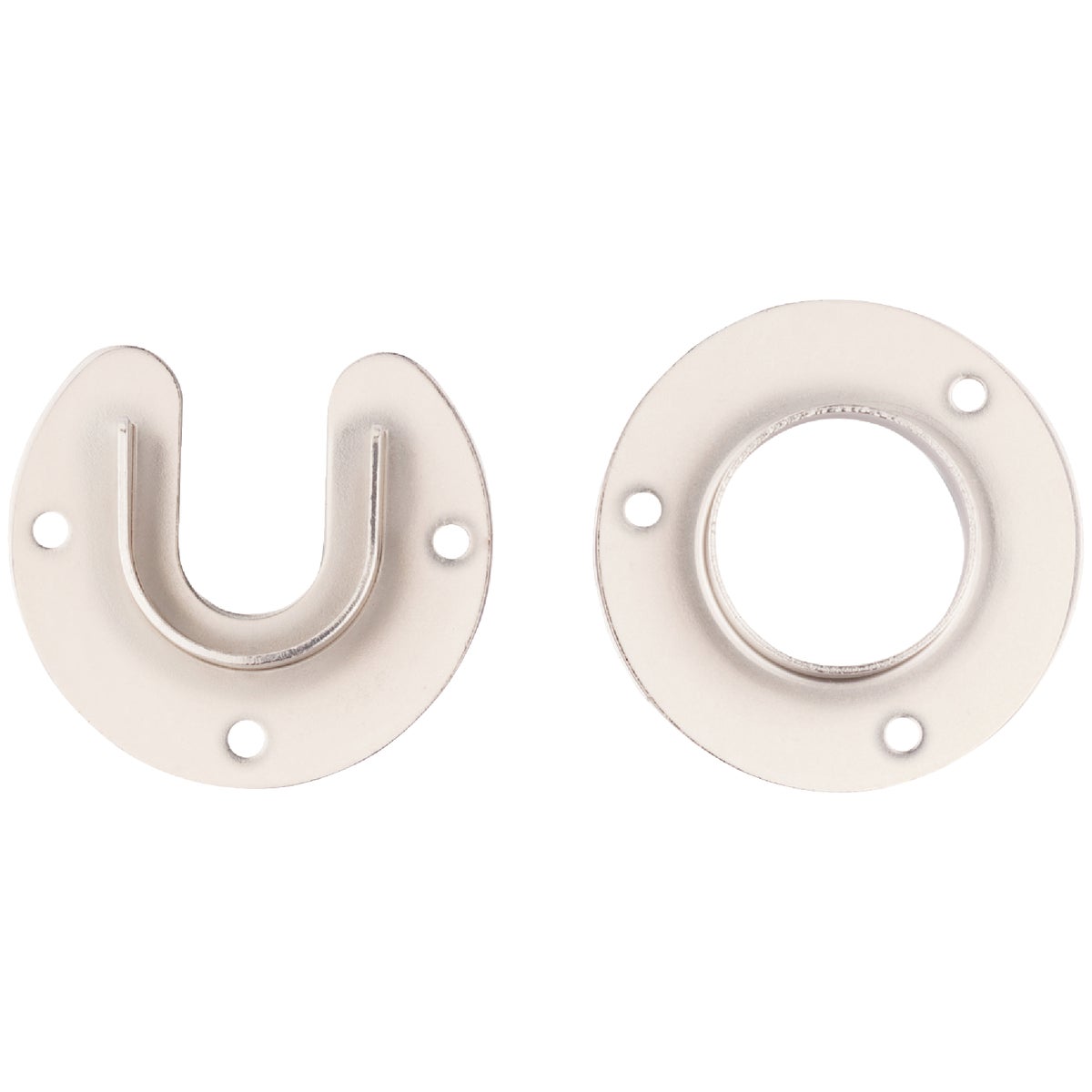 Stanley Home Designs 1-5/16 In. Zinc Closet Rod Socket, Satin Nickel (2-Pack) Image 4