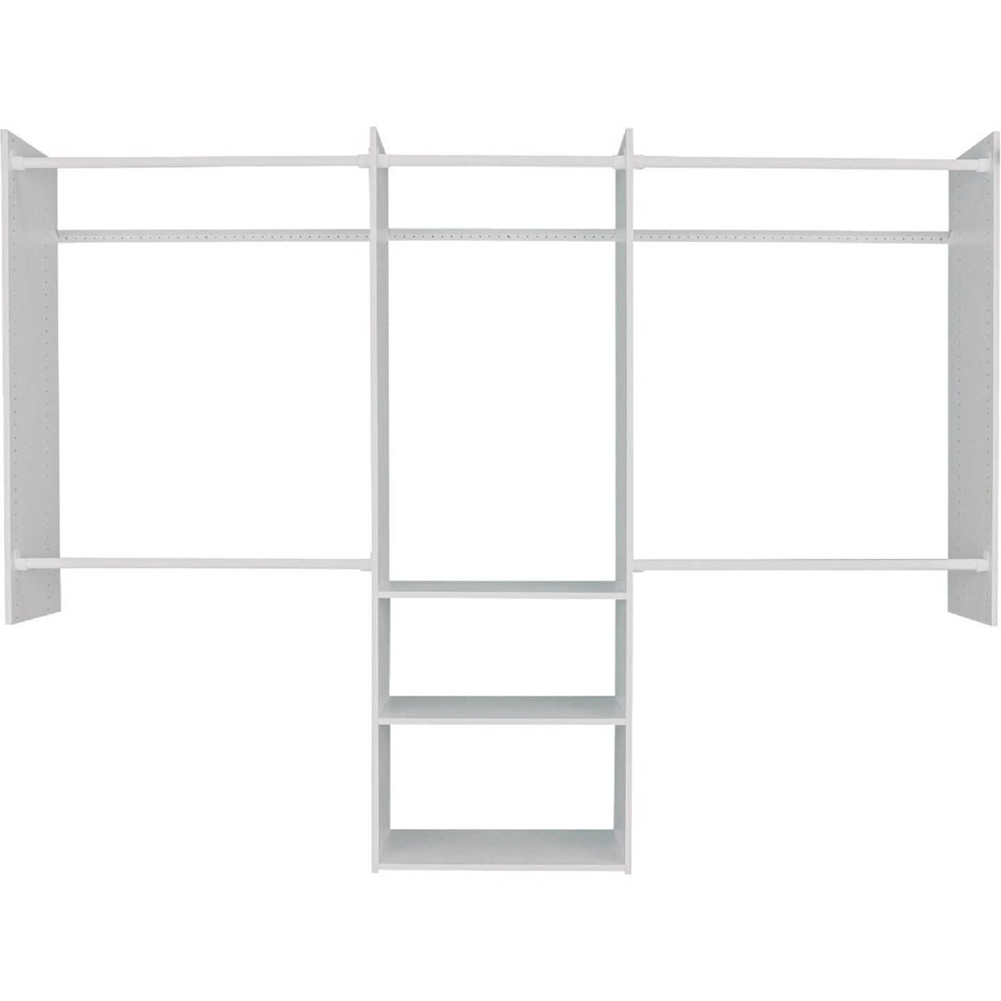 Easy Track 4 Ft. to 8 Ft. Deluxe Starter Closet System Image 1