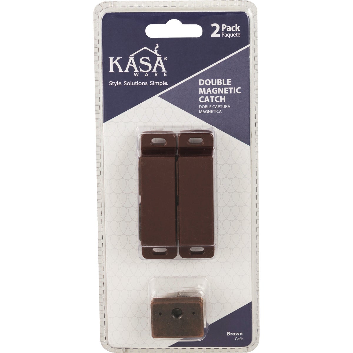 KasaWare Brown Double Magnetic Catch (2-Pack) Image 2