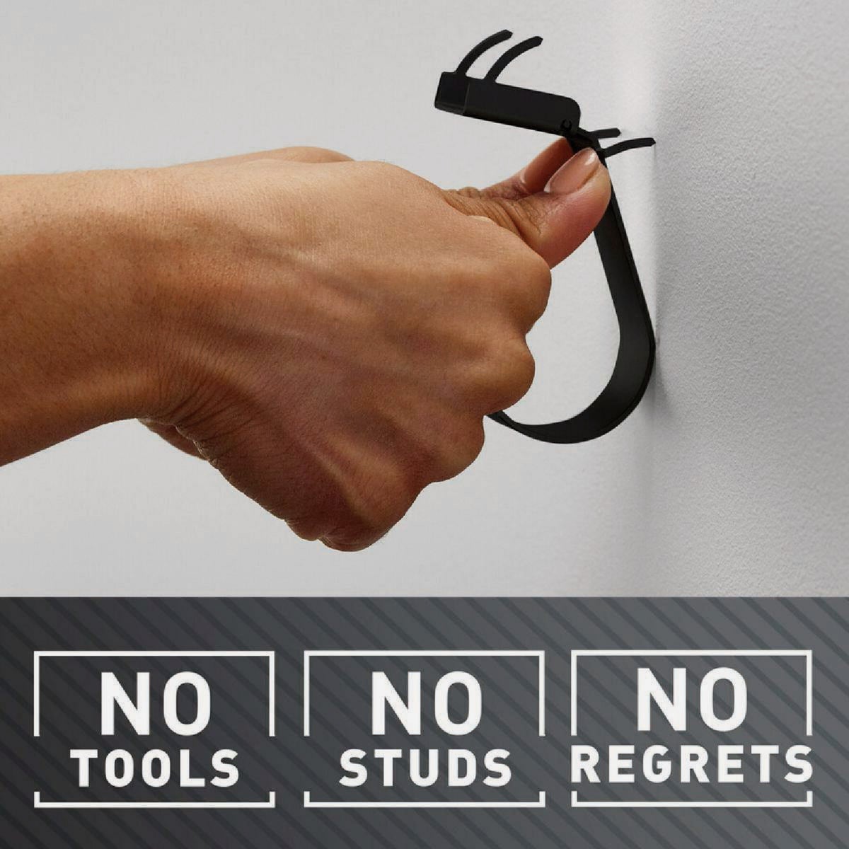 3M Claw 15 Lb. Black Drywall Hook Image 6