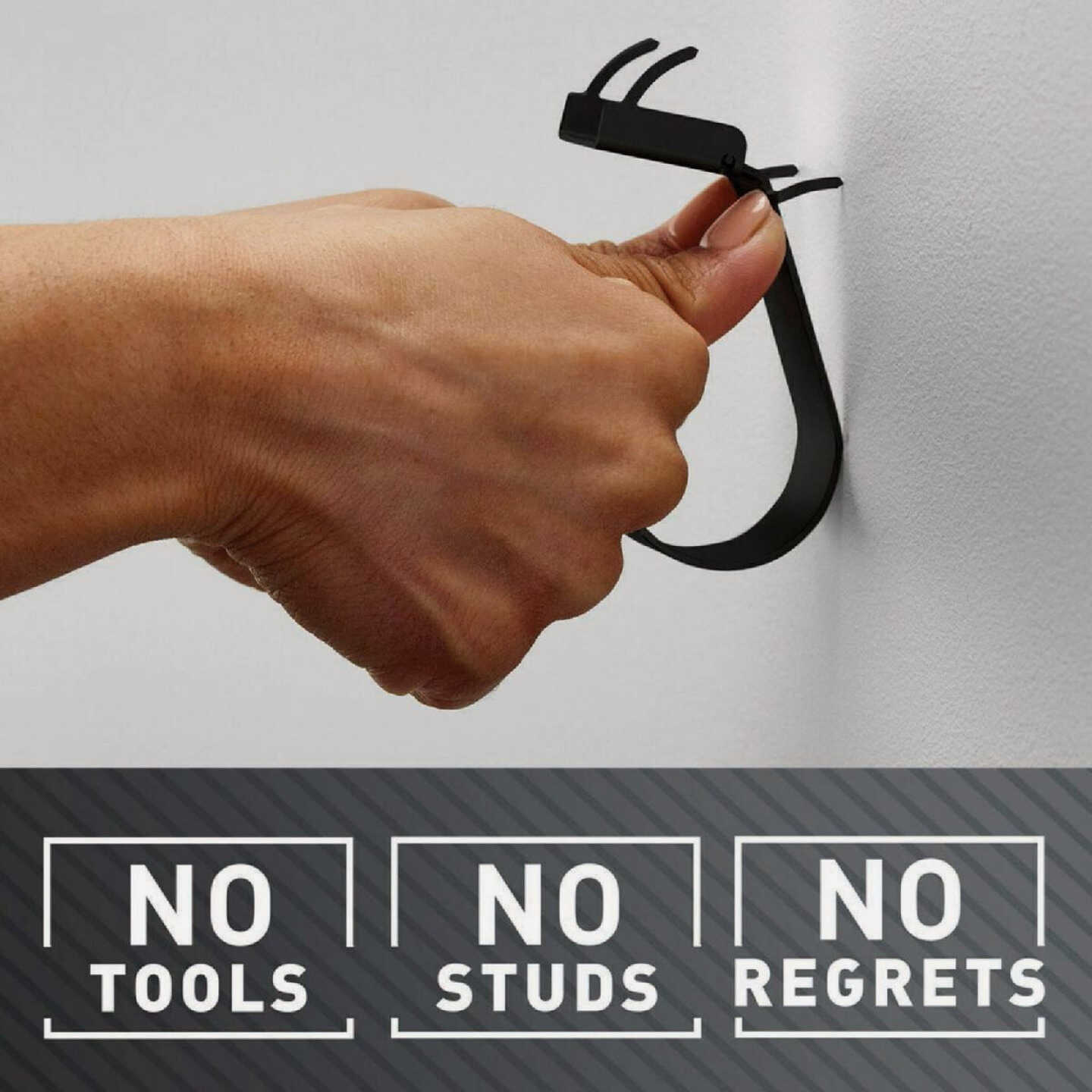 3M Claw 15 Lb. Black Drywall Hook Image 6