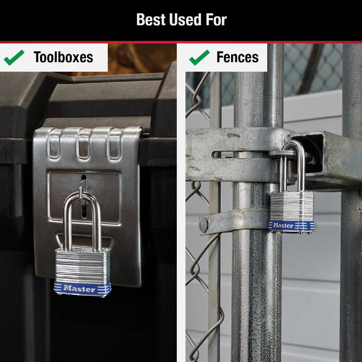 Master Lock 1-9/16 In. Wide 4-Pin Tumbler Keyed Padlock Image 5