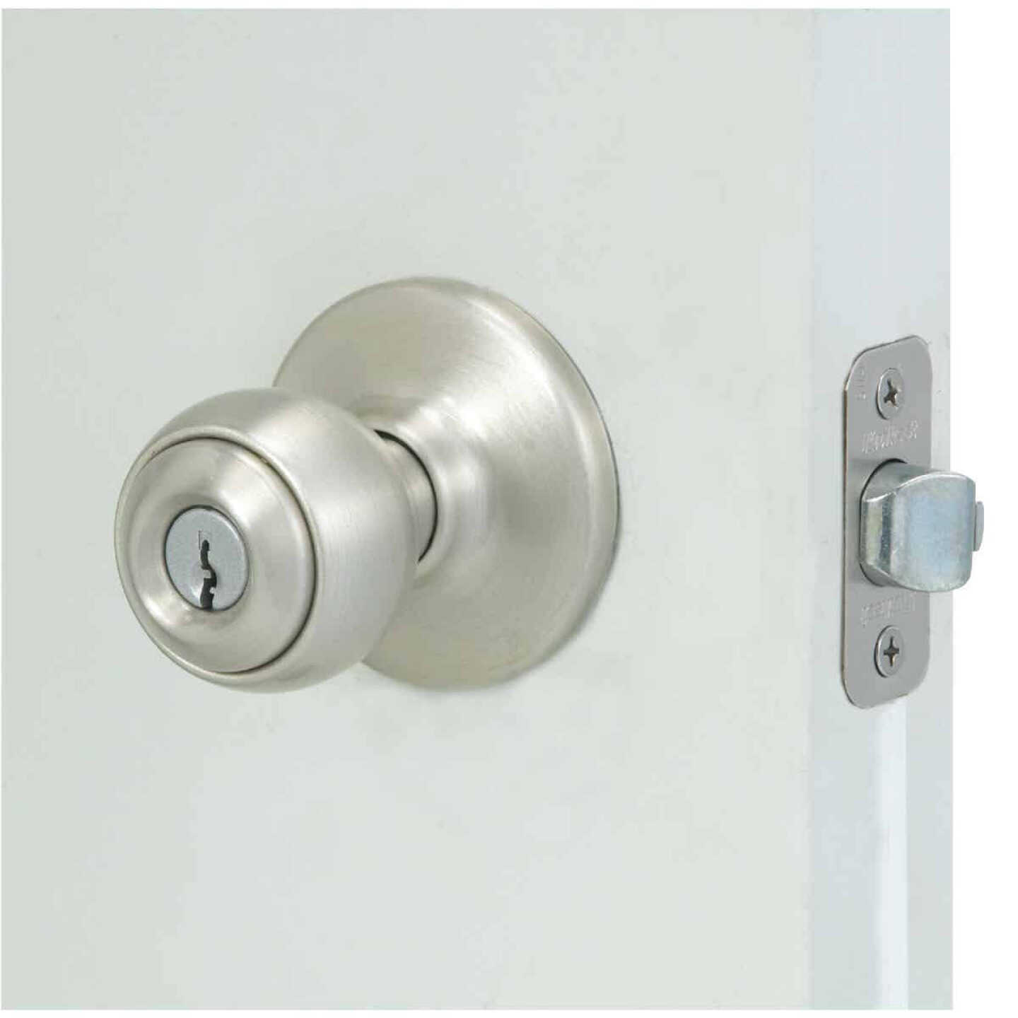 Kwikset Polo Satin Nickel Entry Door Knob Image 2