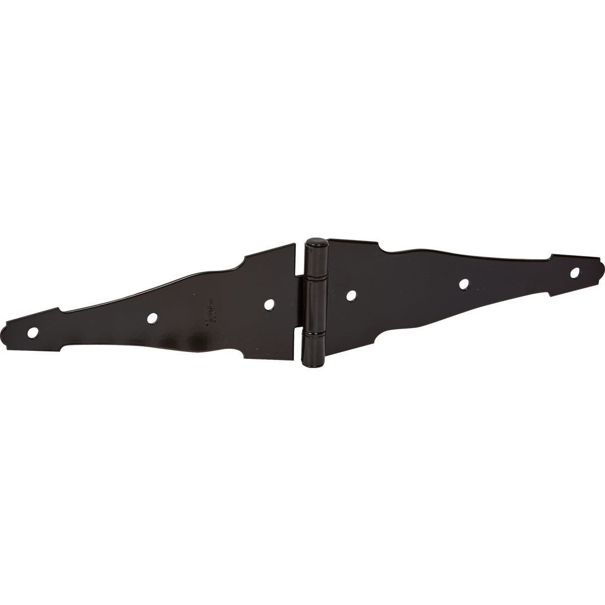 National Hardware 6 In. Black Full Surface Ornamental Strap Hinge
