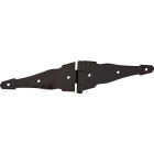 National Hardware 6 In. Black Full Surface Ornamental Strap Hinge Image 1