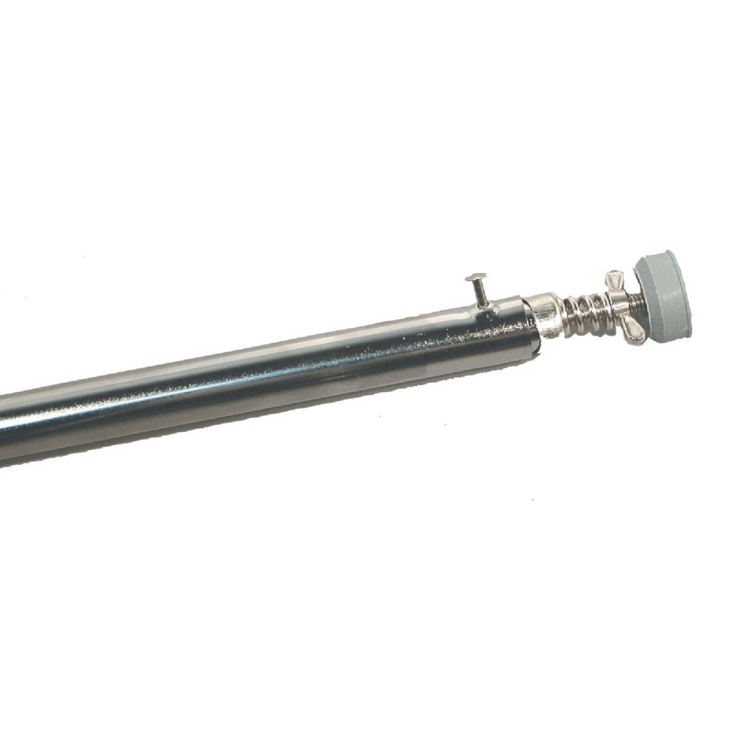 John Sterling 34 In. To 63 In. 1 In. Chrome Lock Pin Tension Rod Image 1